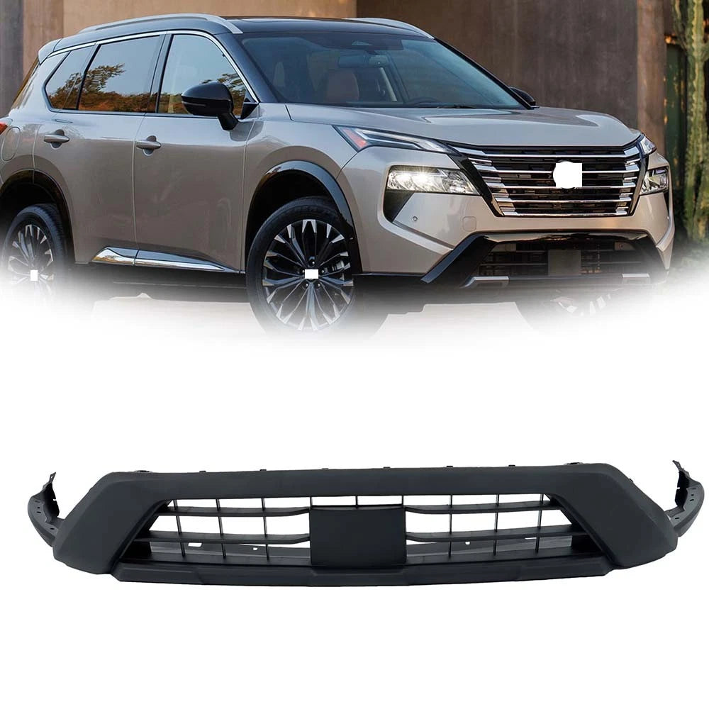 Front Bumper Cover for Nissan Rogue (2024) Black Plastic