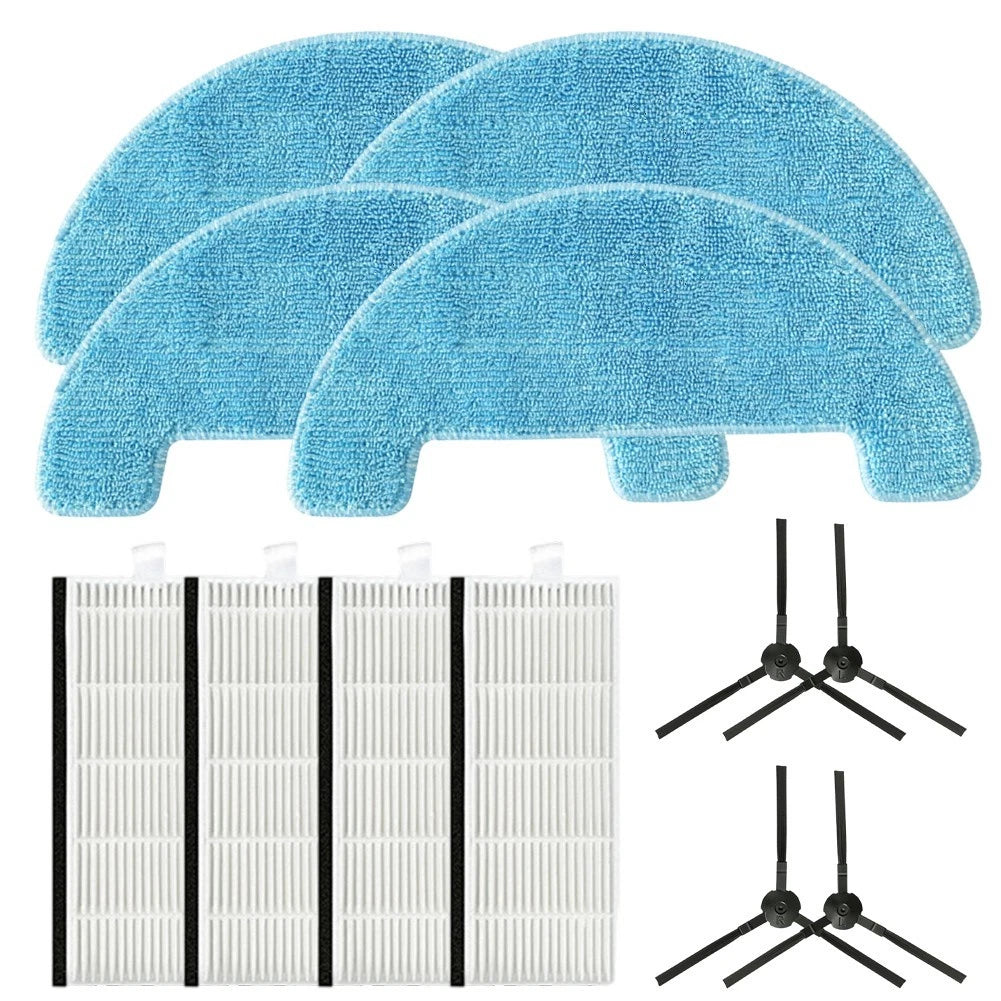 Side Brush and Filter Mop Cloths for Smartai C50 G50