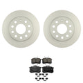 Set of 2 Bosch QuietCast Rear Rotors & Akebono EURO Ceramic Pads for Beetle