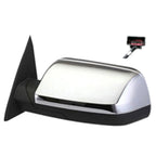 Power Door Mirror Driver Side Heated Glass Memory Puddle Light for Chrome