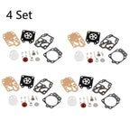 Set of 4 Carburetor Repair Kits for Honda CG260 (43CC, 52CC) 40-5/44F-5