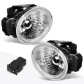 Clear Lens Front Bumper Fog Lights + Switch for Nissan Altima/Murano (2002–2004)