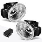 Clear Lens Front Bumper Fog Lights + Switch for Nissan Altima/Murano (2002–2004)
