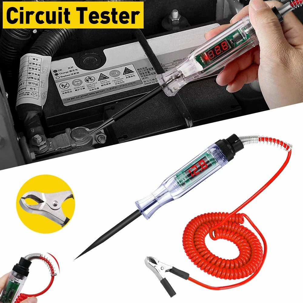 Digital Electric Circuit Tester Pen for Car Truck (6-24V)