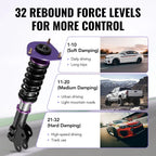 Coilover Lowering Kit 32-Way Damping for Hyundai Elantra AD (2017–2020)