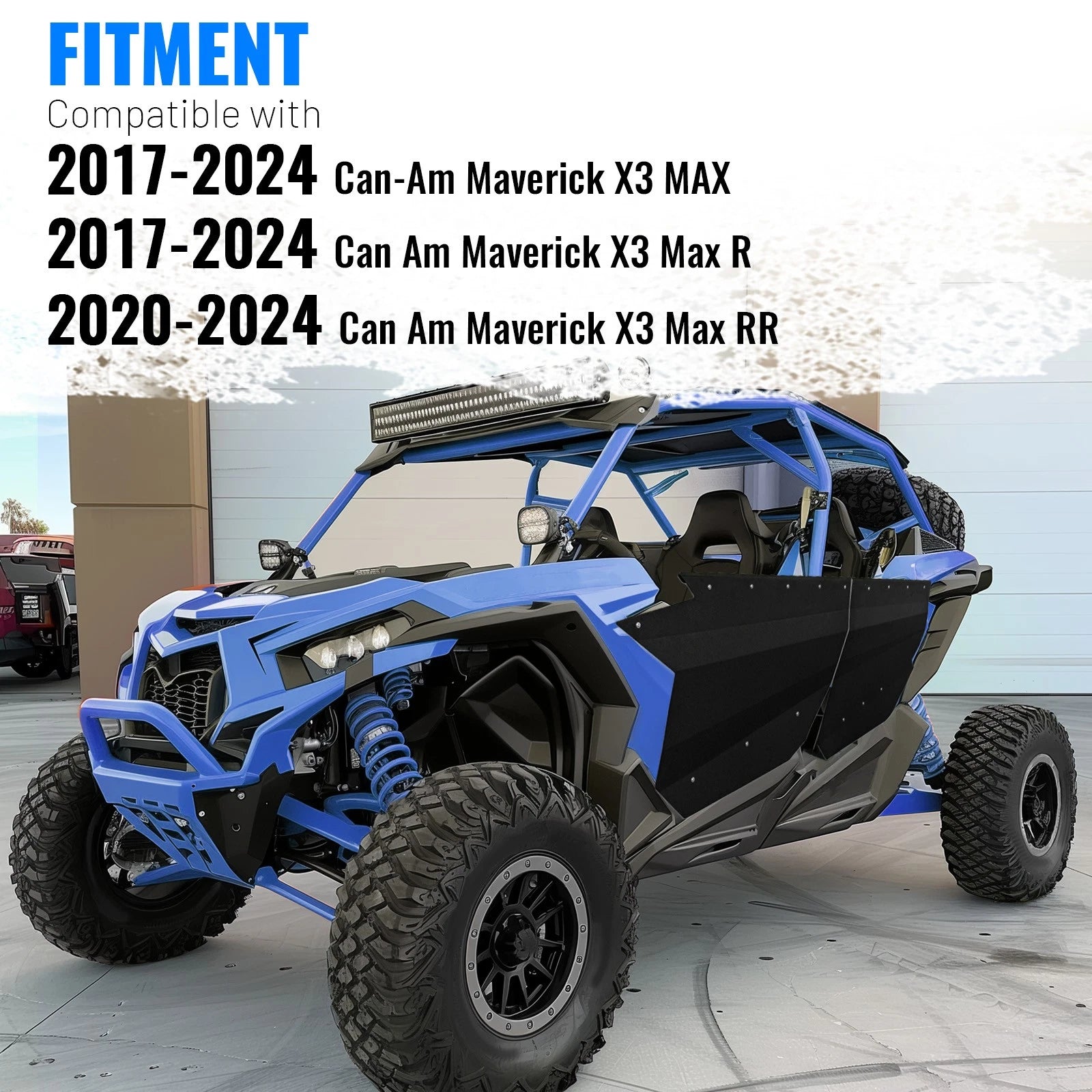 Set of 4 Aluminum Door Panels for Can-Am X3 Full Doors (2017–2024)