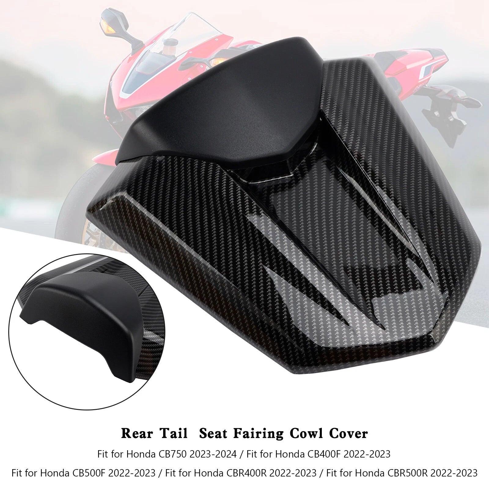 Rear Tail Seat Fairing Cover for Honda CB750 CB400F CB500F CBR400R CBR500R (2022–2023)