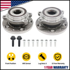 Set of 2 Front Rear Wheel Hub Bearing Assembly for Audi Q3 A3 TT (2006–2018)