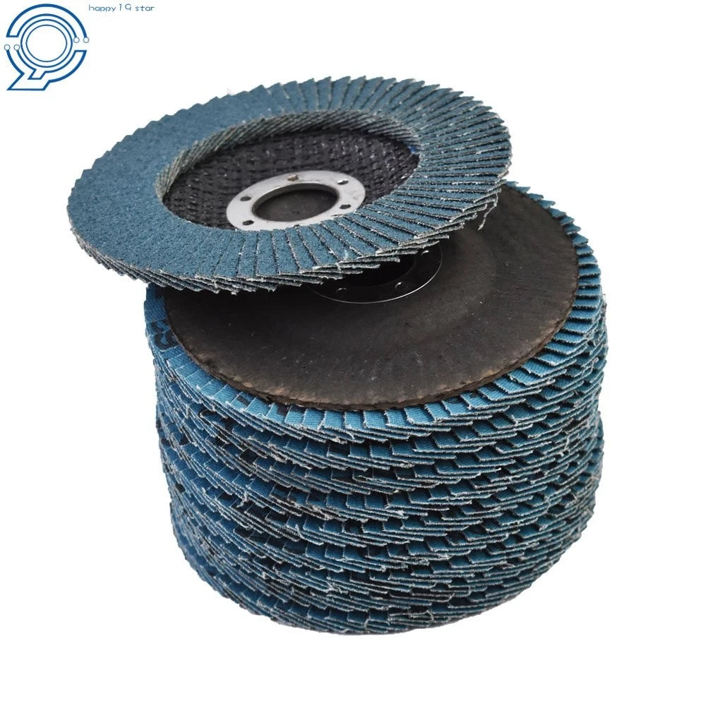 10 Pack 80 Grit 4.5" T29 Zirconia Flap Disc Sanding Grinding
