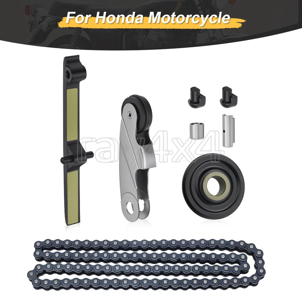 Chain & Tensioner & Guide & Roller Set for Honda CB750A CB750F CB750K (1970–1982)