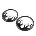 Motorcycle Front Speaker Grill Trim Covers for Harley Electra Glide (14-22)