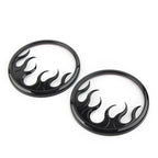 Motorcycle Front Speaker Grill Trim Covers for Harley Electra Glide (14-22)