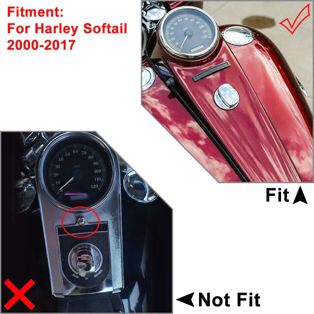 White Dash Speedo for Harley Heritage Softail Classic EFI (2001-2011)