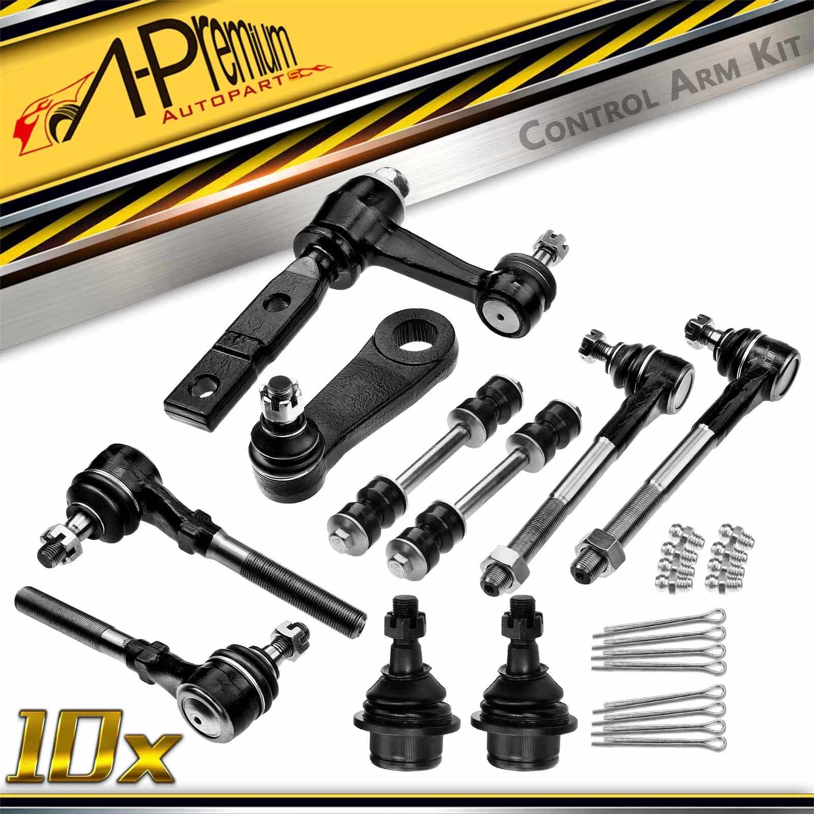10x Front Ball Joint Tie Rod Sway Bar Link for Ford F-150 (1997–2003)