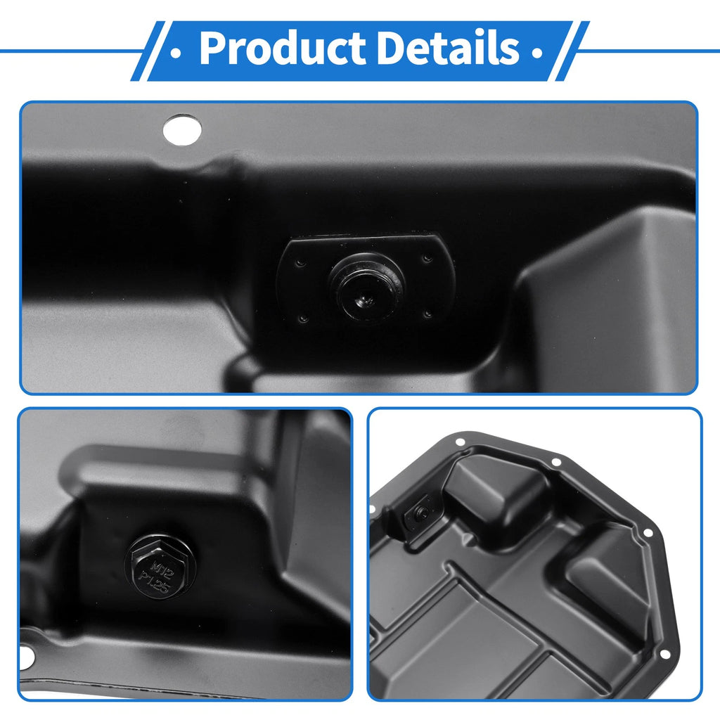 1 Pc Engine Oil Pan for Nissan Cube (2009–2014) No.11110EN210 Iron Black