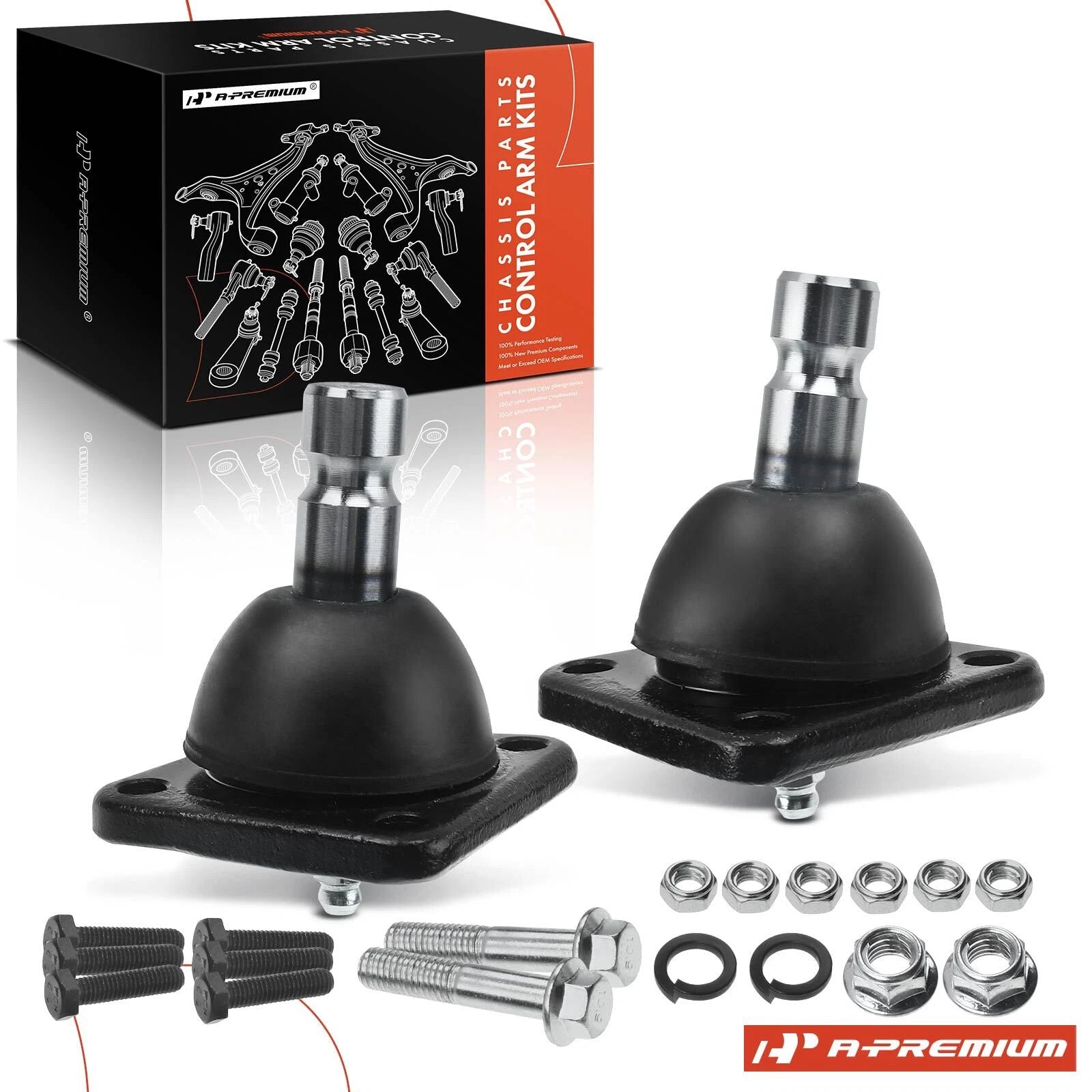 2X Rear Lower Ball Joint for Buick Century, Oldsmobile, Pontiac Fiero