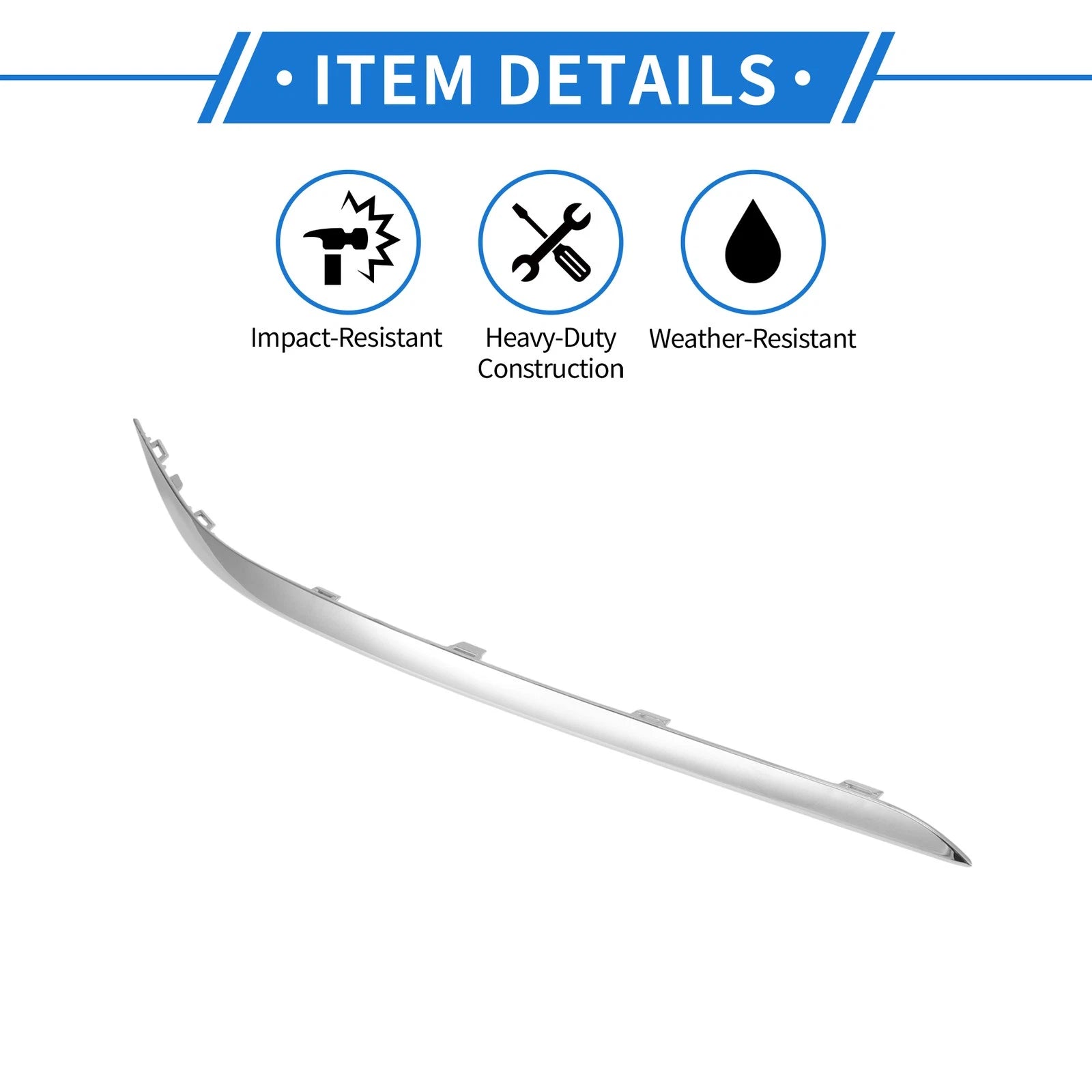 Bumper Grille Trim Garnish No. 51117362696 for BMW G12/7 Series (2016–2018)