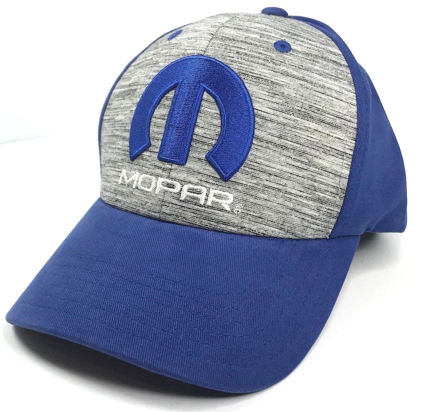 Mopar Emblem Baseball Cap Licensed Blue Gray for Dodge Chrysler Jeep (2011–2021)