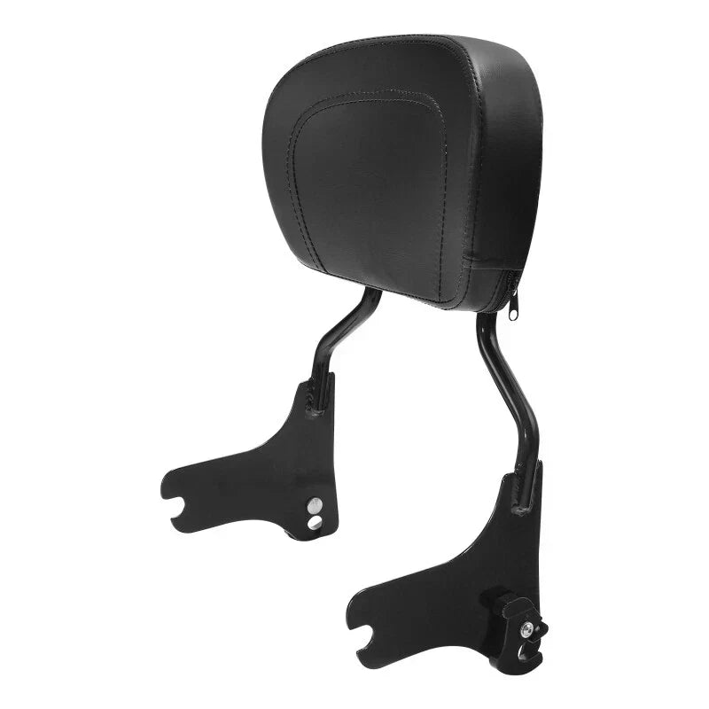 Black Passenger Backrest Pad for Harley Road King, Glide (1997-2008)