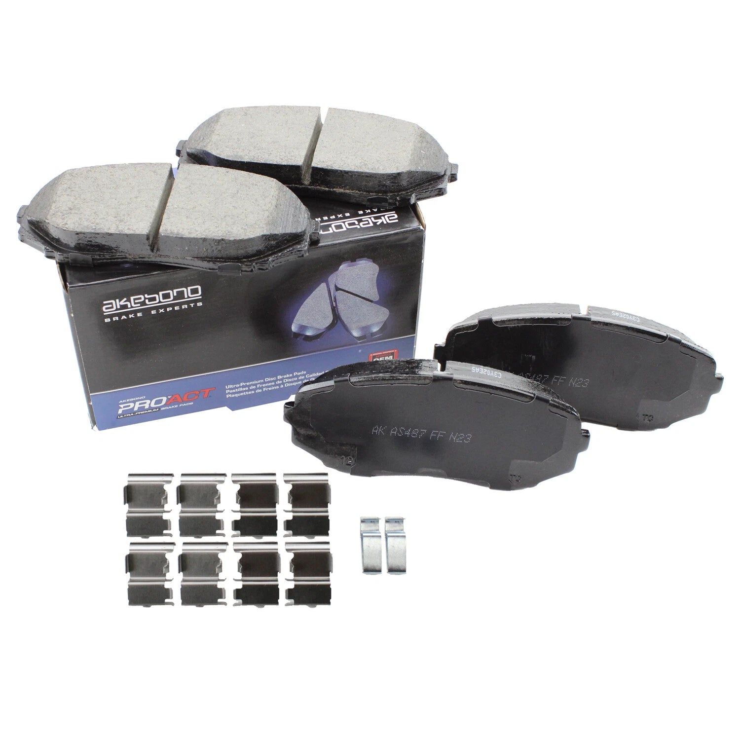 Akebono ProACT Front Ceramic Brake Pads for Ford Edge Lincoln MKX Mazda CX-7 CX-9 (2007–2020)