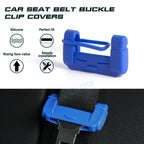 2X Blue Anti-Scratch Car Seat Belt Buckle Clip Protector for Universal (Universal)