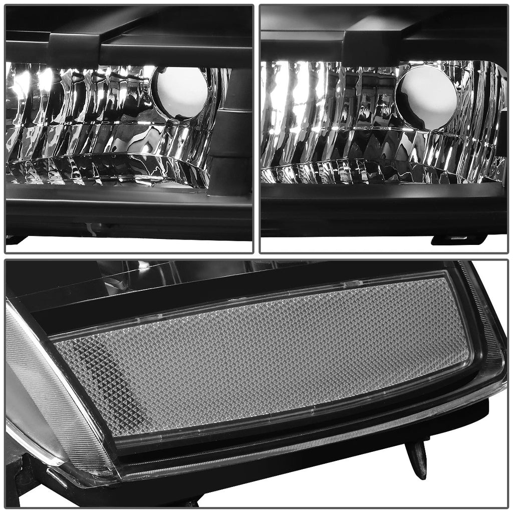2X Signal Headlights for Chevy Tahoe Suburban (2007–2014) Black/Clear