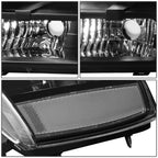 2X Signal Headlights for Chevy Tahoe Suburban (2007–2014) Black/Clear