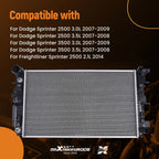 Aluminum Radiator for Dodge Sprinter 2500/3500 (2007–2009)
