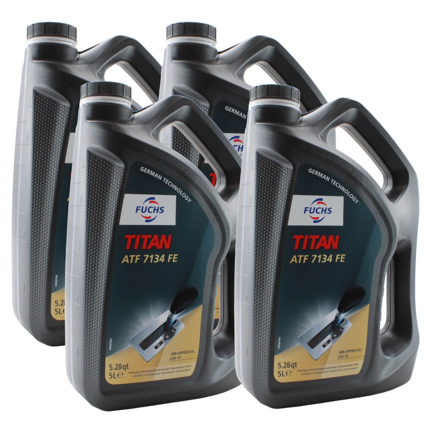Set of 4 Fuchs 5L TITAN ATF 7134 FE Automatic Transmission Fluid for Benz