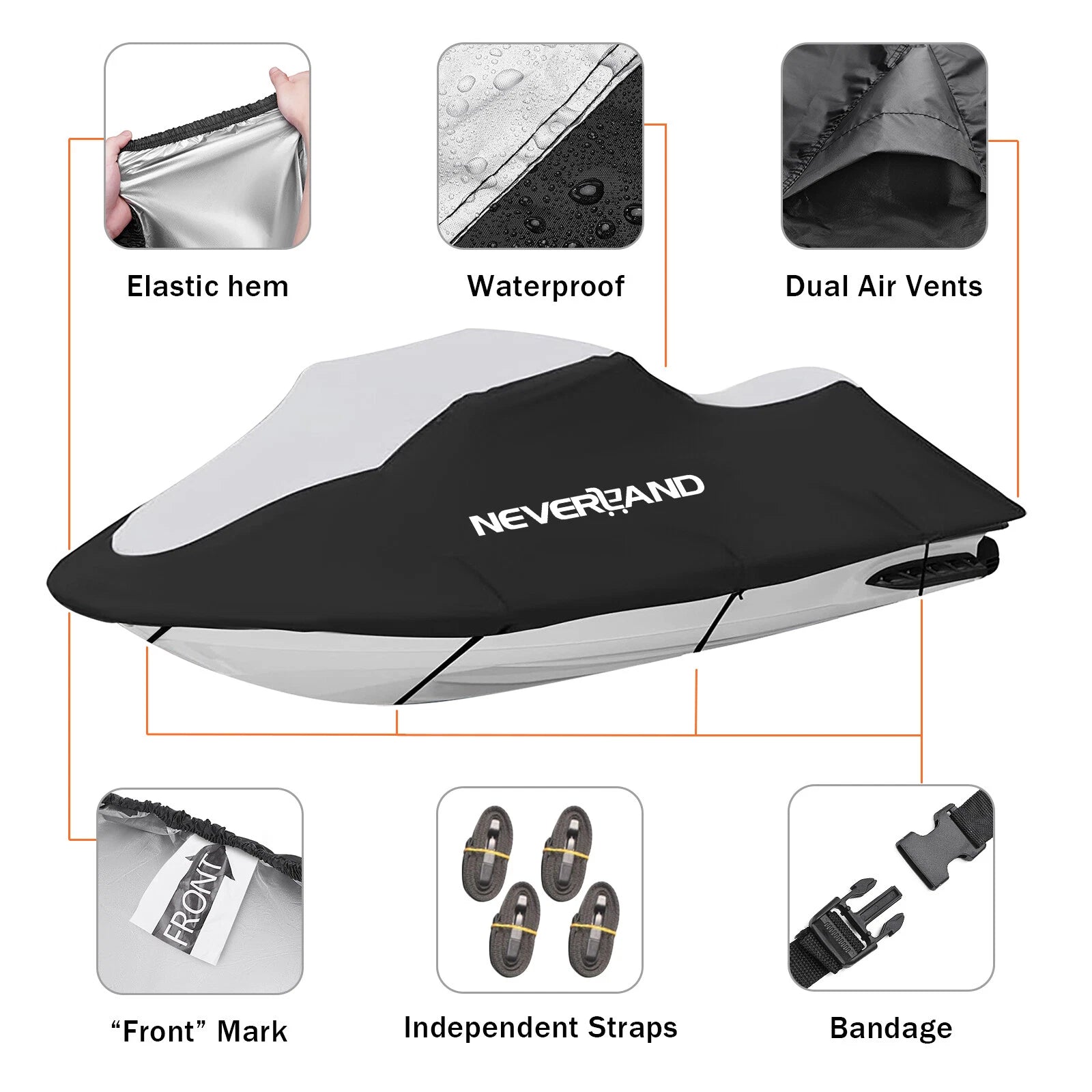 Trailerable Jet Ski Cover for Yamaha WaveRunner VX Deluxe/R/Sport (2007–2014)