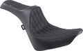 Predator III Seat for Harley-Davidson (2014–2023) - Double Diamond, Black Stitching