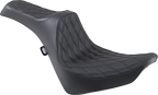 Predator III Seat for Harley-Davidson (2014–2023) - Double Diamond, Black Stitching