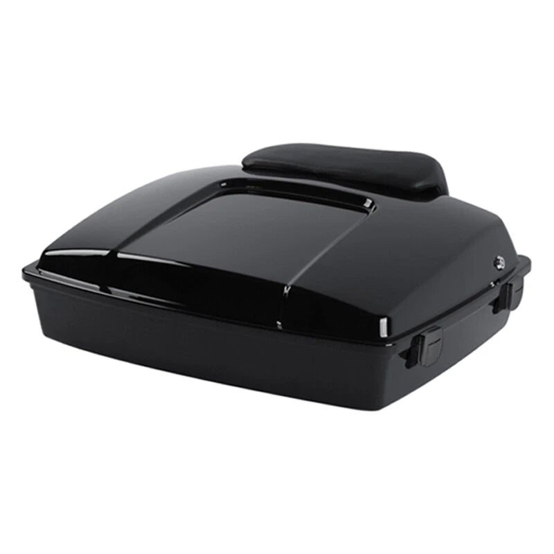 Razor Trunk Backrest for Harley Touring (1997–2013) Black Latch