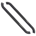 Black Textured 3in Round Bent w/1 Pad Step Nerf Bar for 2007-2018 Jeep Wrangler