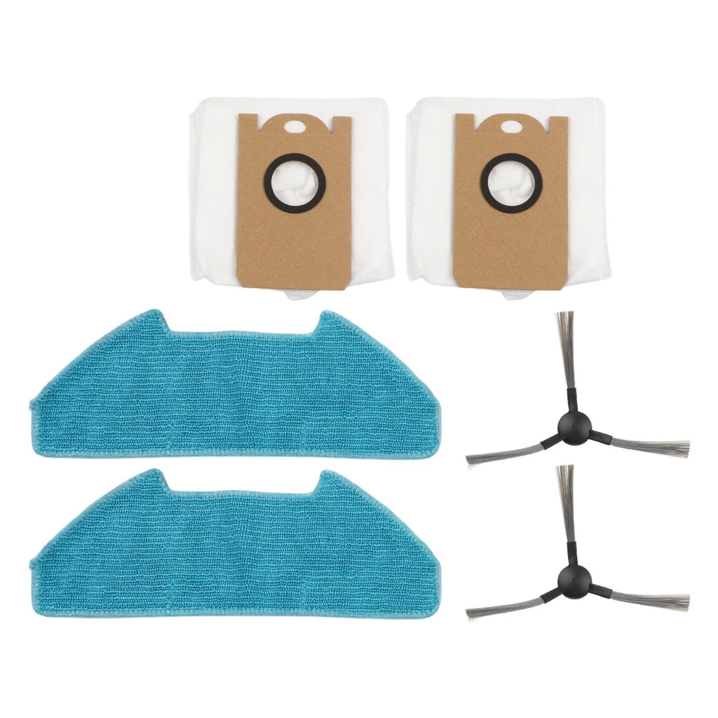 Replacement Kit for Redkey R10 Robot Vacuum Mop (Dust Bags & Side Brush)