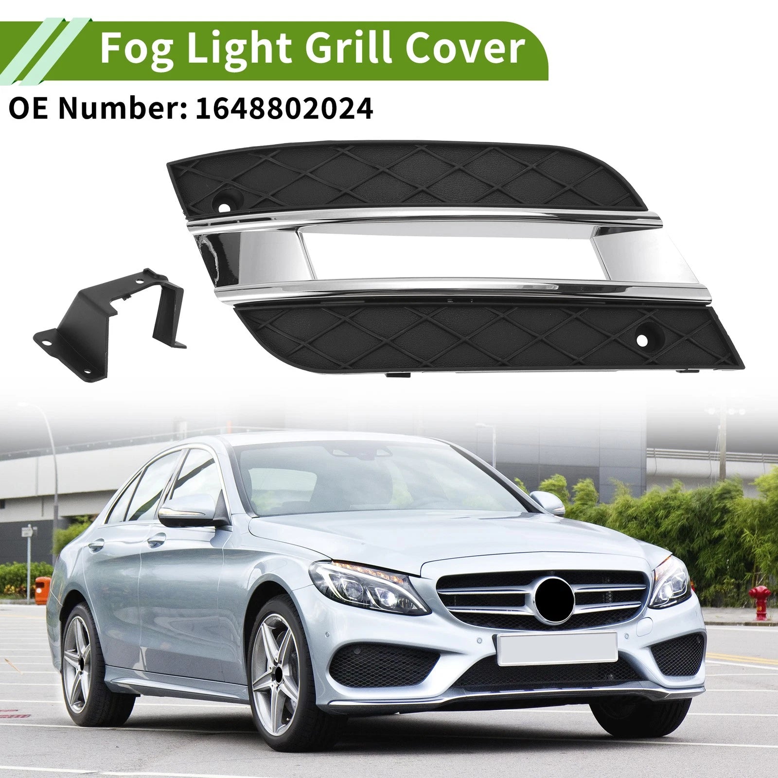1 Pc Fog Light Grill for Mercedes Benz ML450 (2009–2011) No. 1648802024