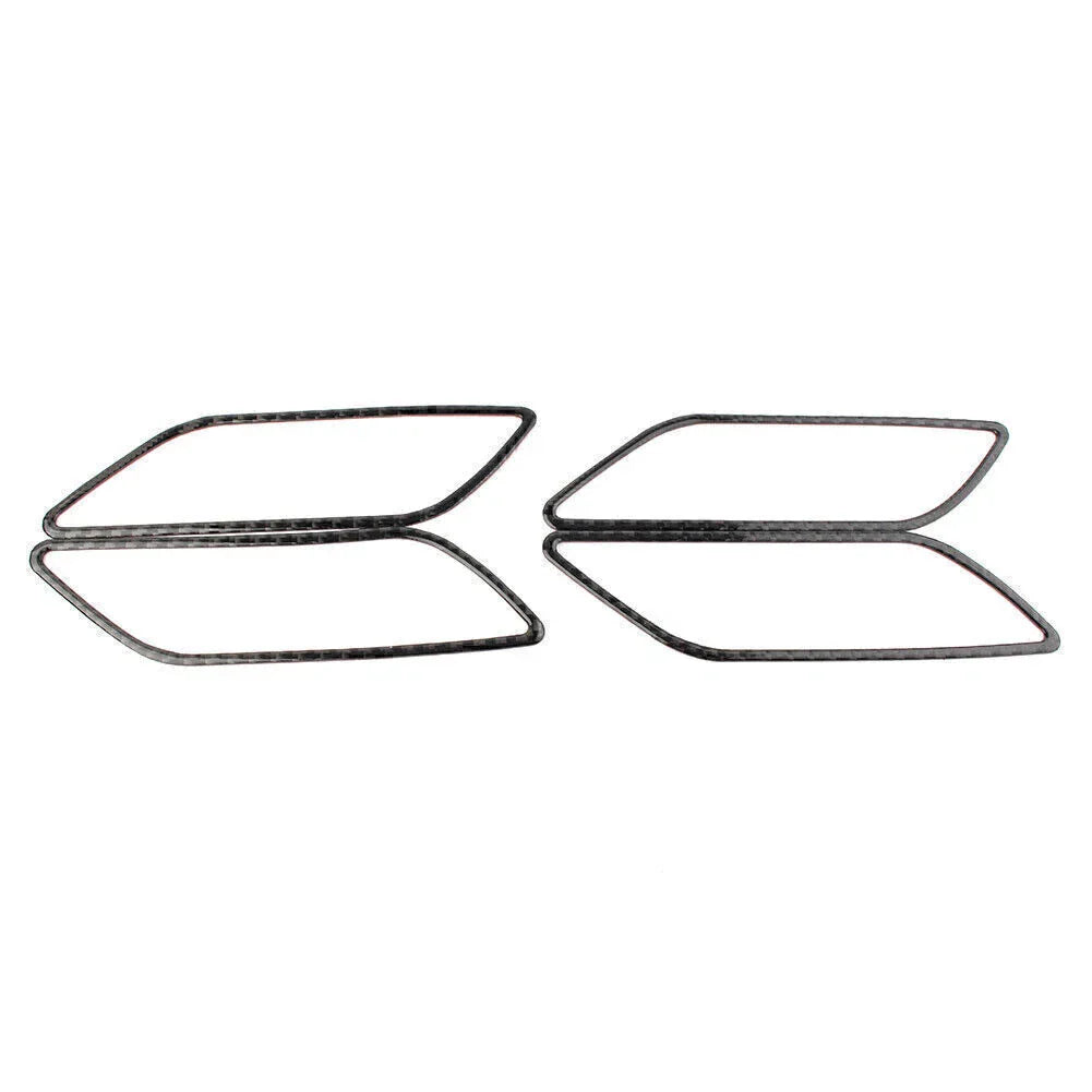 4x Carbon Fiber Inner Handle Trim Covers for Audi A3 S3 (2014-2018)