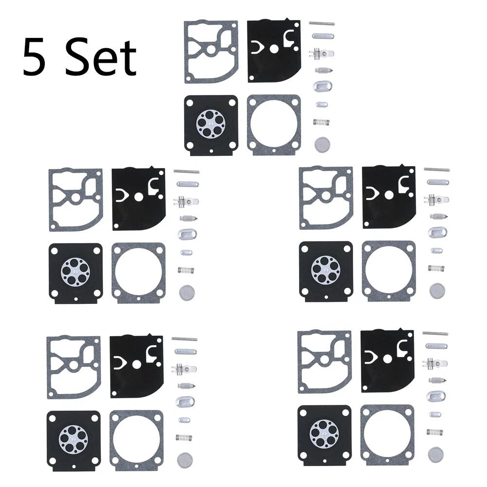 Set of 5 Carburetor Rebuild Kits for Stihl MS171 MS181 MS201 (RB-99 RB99)