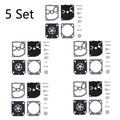 Set of 5 Carburetor Rebuild Kits for Stihl MS171 MS181 MS201 (RB-99 RB99)