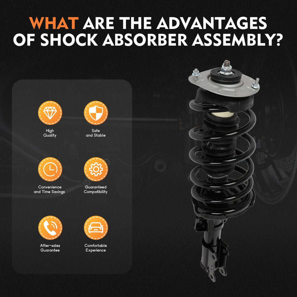 Set of 2 Front Quick Complete Struts & Coil Spring Assembly for Volvo XC90 (2003-2014)