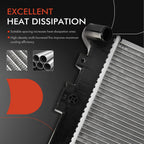Radiator with Transmission Oil Cooler for Buick Terraza (2005–2007)