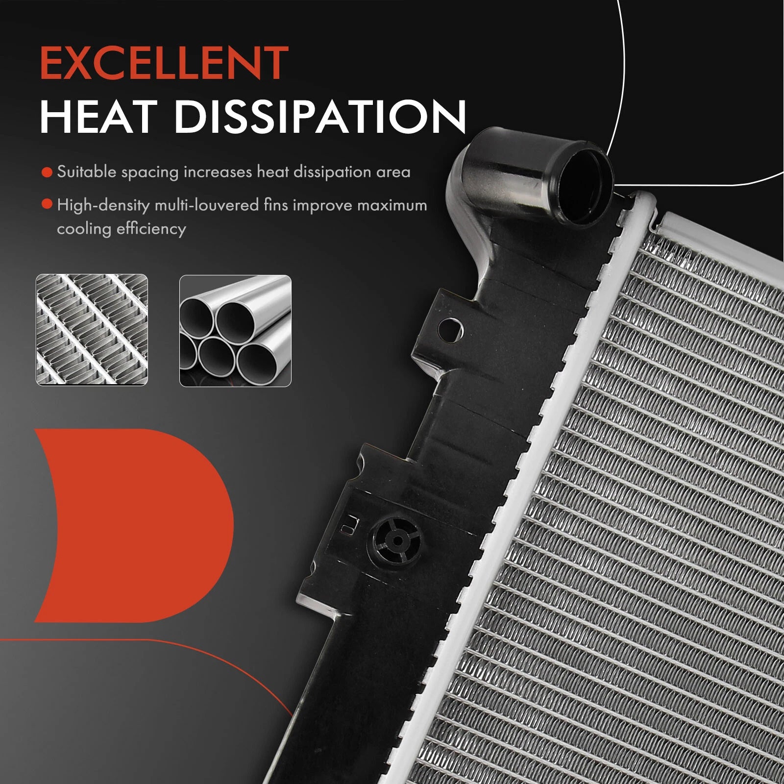 Radiator with Transmission Oil Cooler for Buick Terraza (2005–2007)