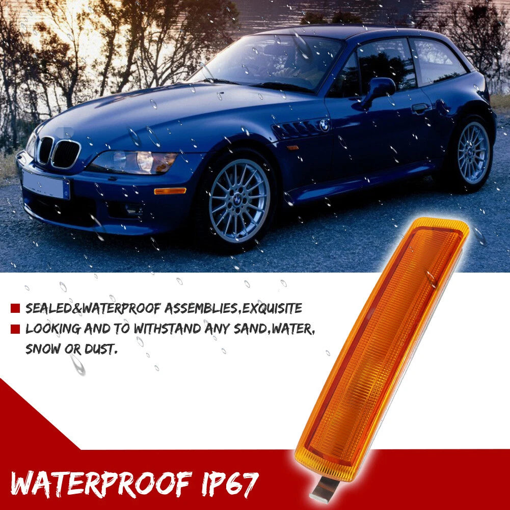 Front Corner Side Marker Lights for BMW Z3 M Coupe (1996–2002) Amber
