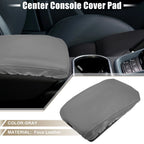 Center Console Armrest Cover Pad for Toyota Highlander (2008–2013) Faux Leather Gray