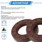 2X Oil Seal Rotary Shaft Seal FKM Rubber 28x52x10mm for Various Models