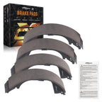 4pcs Rear Brake Shoes Set for GMC Sierra/Chevrolet Silverado 1500 (2008–2013)