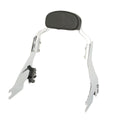 Black/Chrome Short Sissy Bar Backrest for Harley Sportster XL883 (2004–2022)