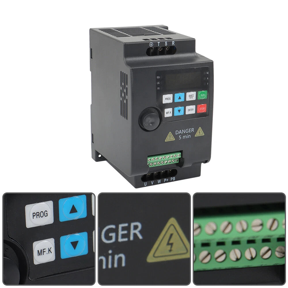 2.2KW Variable Frequency Drive Inverter for 3HP Motors (220V)
