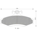 Rear Brake Pads Set for Mitsubishi Magna TE TF TH TJ TL TR TS TW (1991-2005)