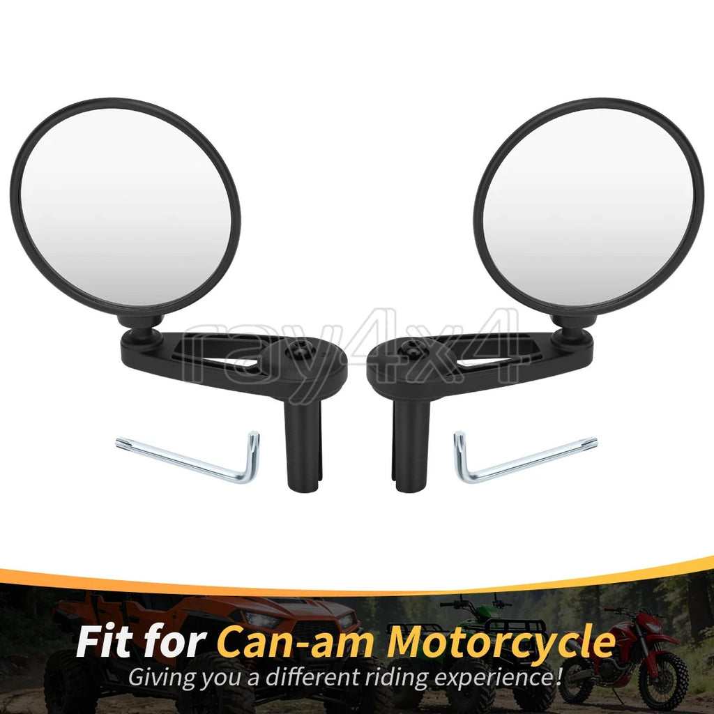 Set of 2 Rear View Side Mirrors for Can-Am Ryker 600 & 900 (2019–2025)
